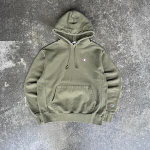 Olive green champion hoodie